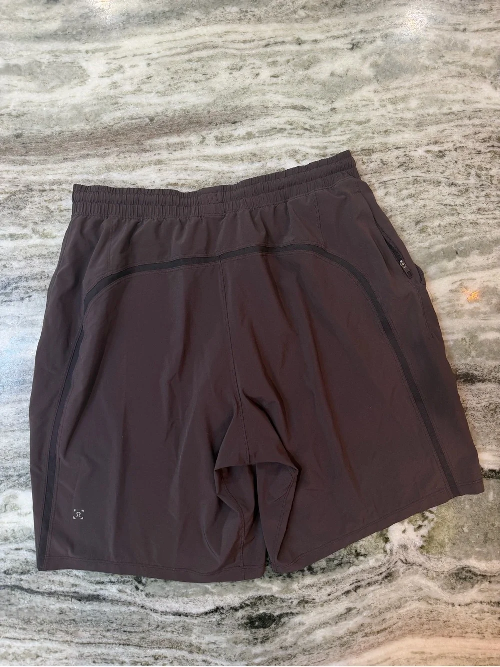 Mens Lululemon Athletic Shorts in Dark Brown “Pace Breaker Short”  Large